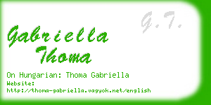 gabriella thoma business card